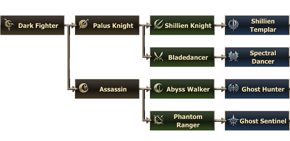 Dark Elf Fighter classes